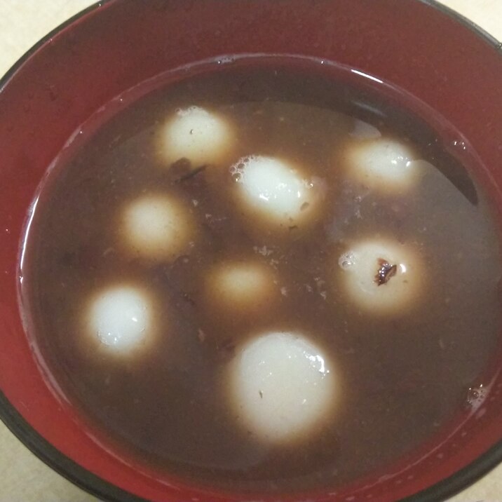 簡単☆白玉ぜんざい